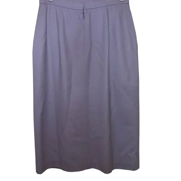 Vintage Evan Picone 100% Wool Pencil Skirt Lavender Size 10 NWT USA - Picture 3 of 9